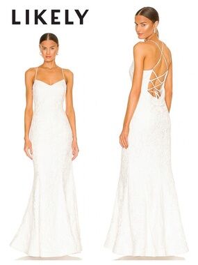 LIKELY Sardo Lace Gown